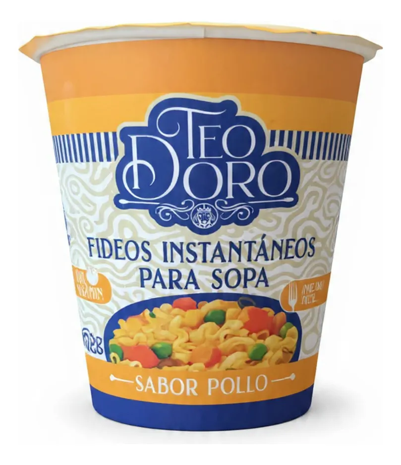Fideos Instantaneos Vaso Chico Pollo 65 Gr Teodoro