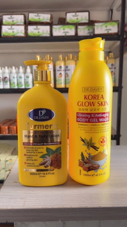 Dr. Davey Turmeric Glow Duo — Lotion + Body Wash