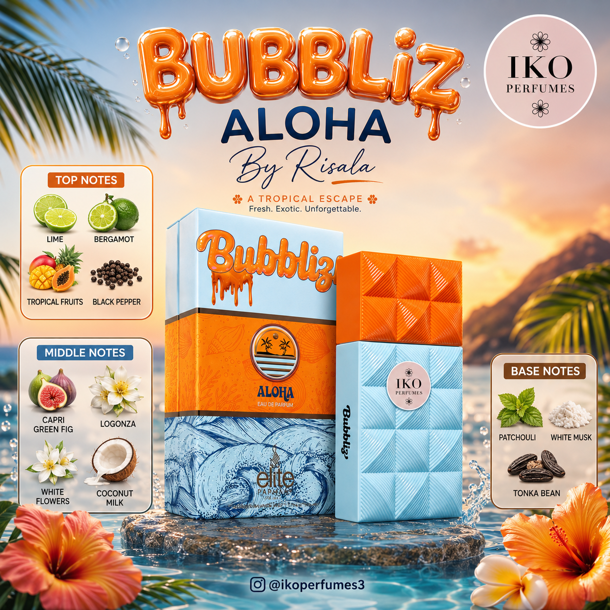 BUBBLIZ ALOHA By Risala|Your Tropical Escape Starts with IKO Perfumes! _0