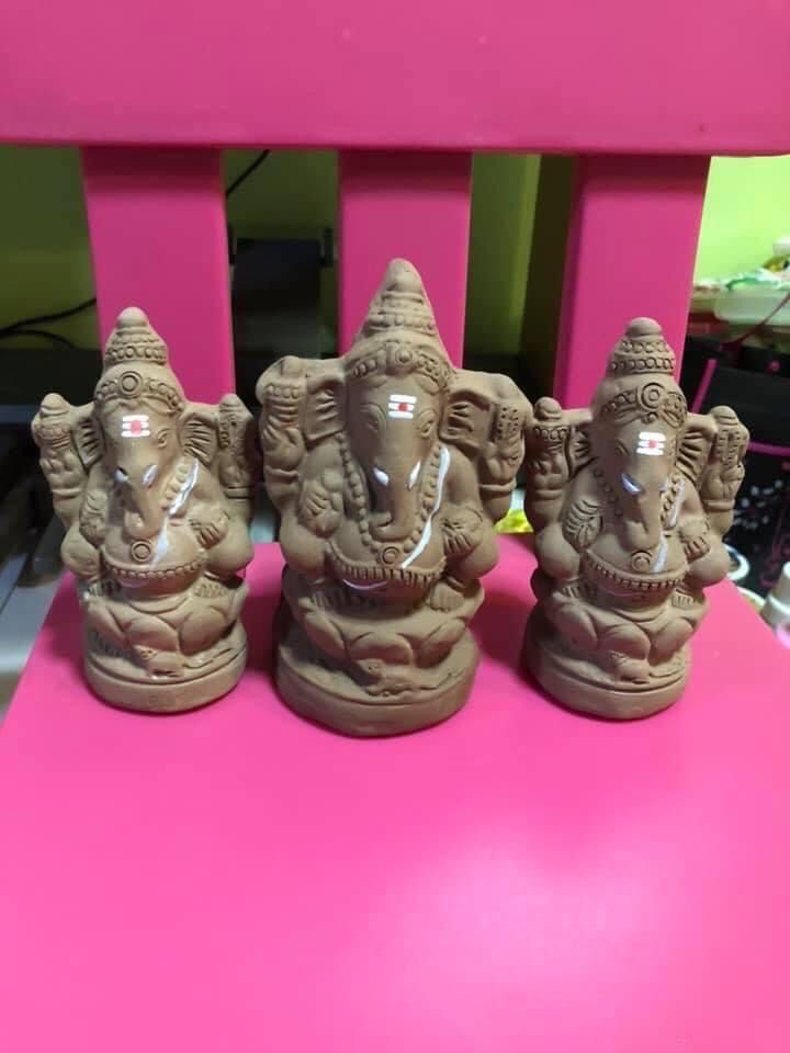 5” RT  Plain BalaGanesha on Lotus _1