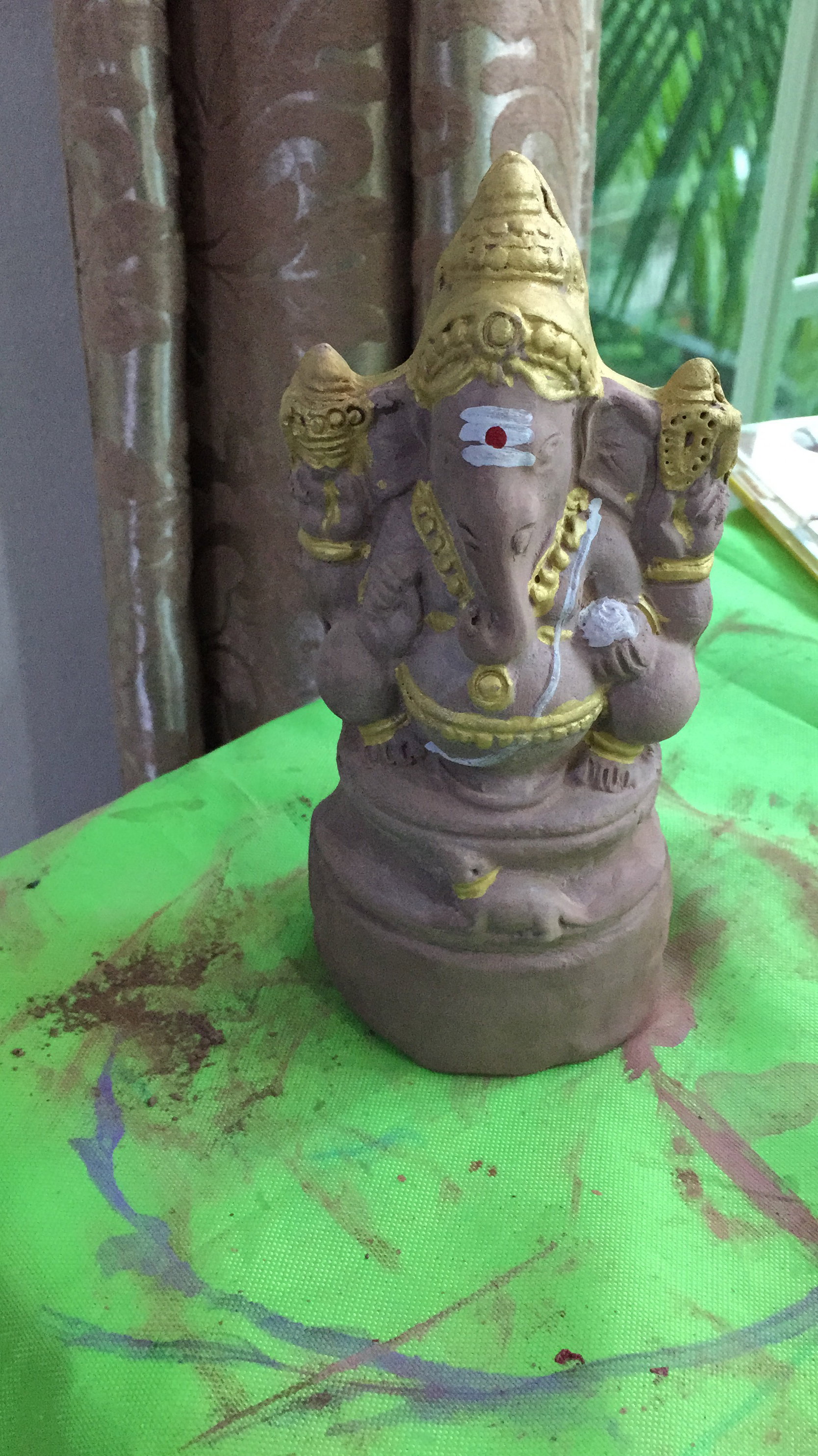 5” RT  Plain BalaGanesha on Lotus _2