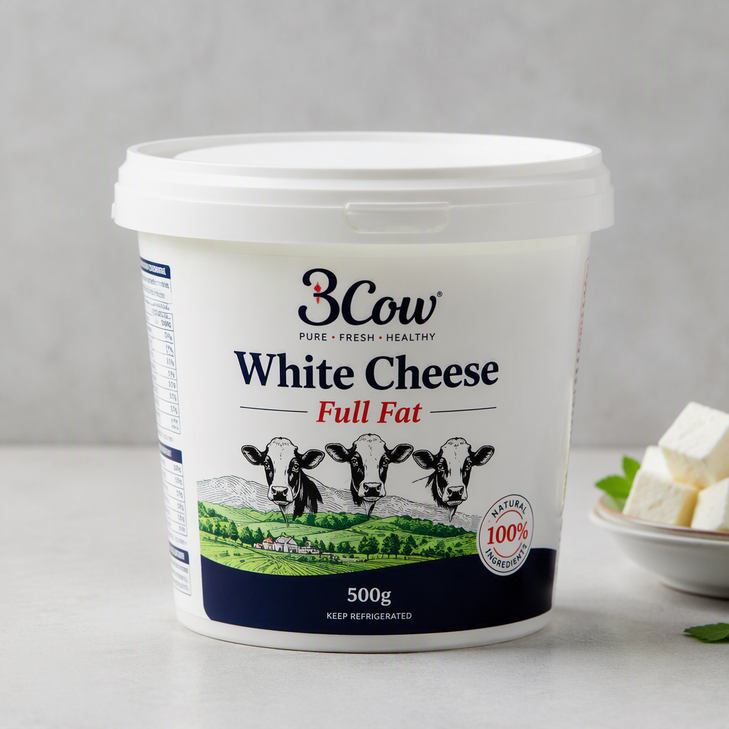 3Cow White Cheese Full Fat