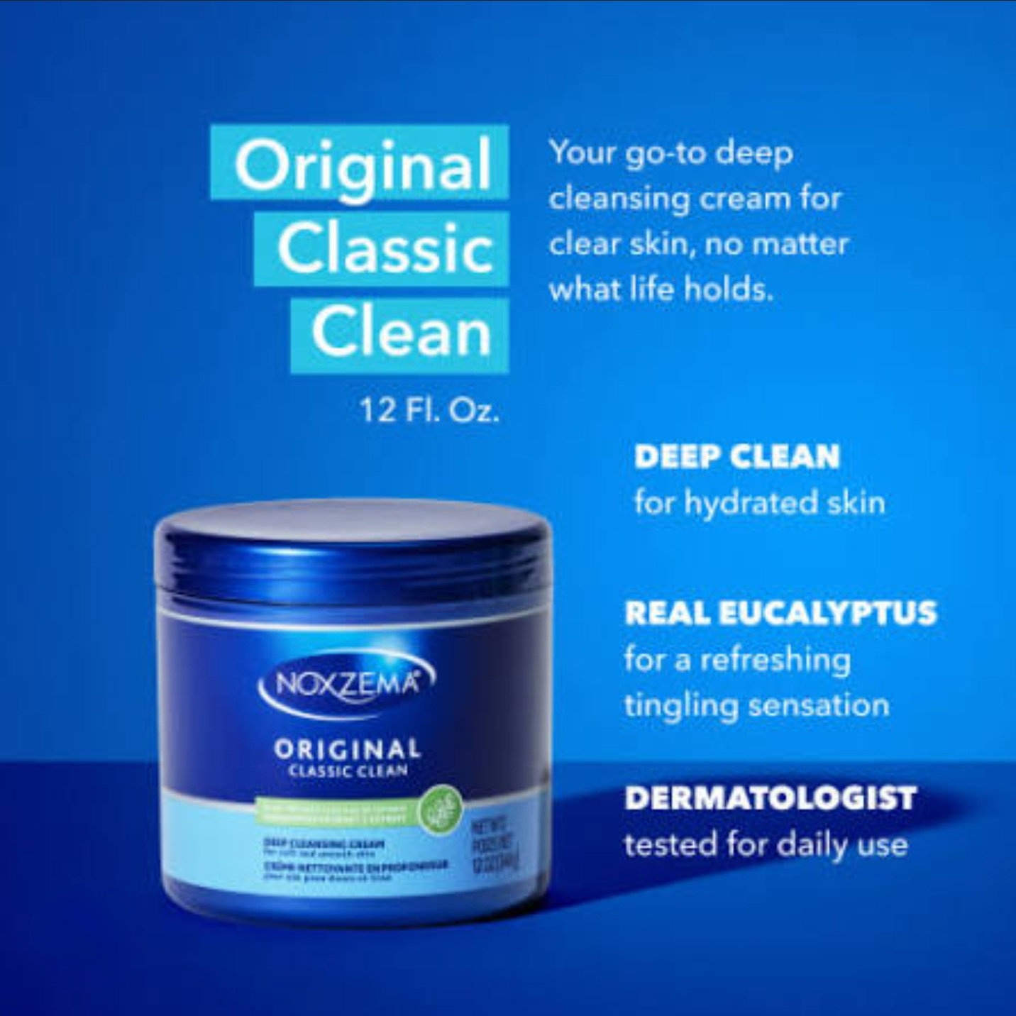 Noxzema Classic Clean Original Deep Cleansing Cream Jar _1
