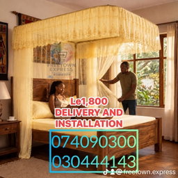 Two Stand sliding mosquito bed nets