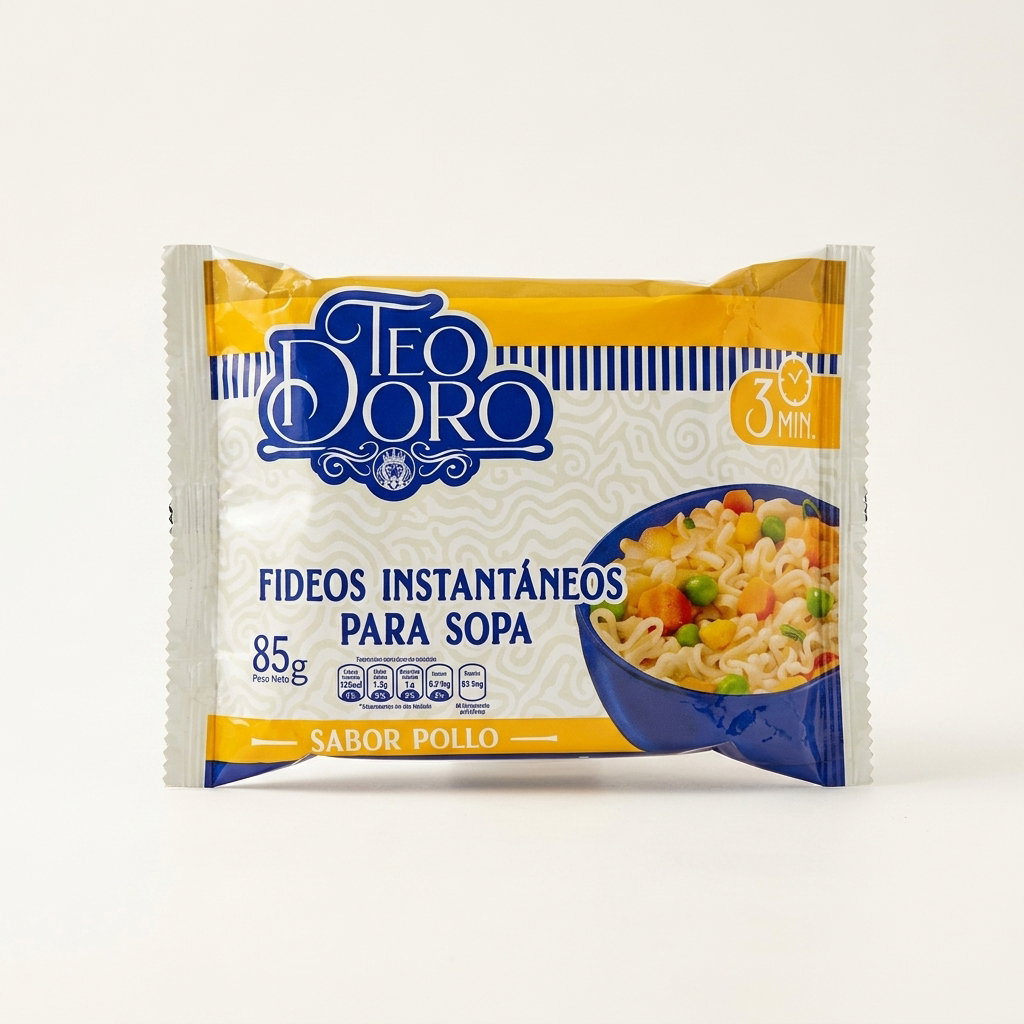Sobre Fideos Instantaneos Pollo 85 Gr Teodoro_0