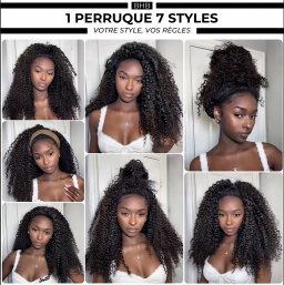 DEMI PERRUQUE BURMESE CURLY (HALF WIG)