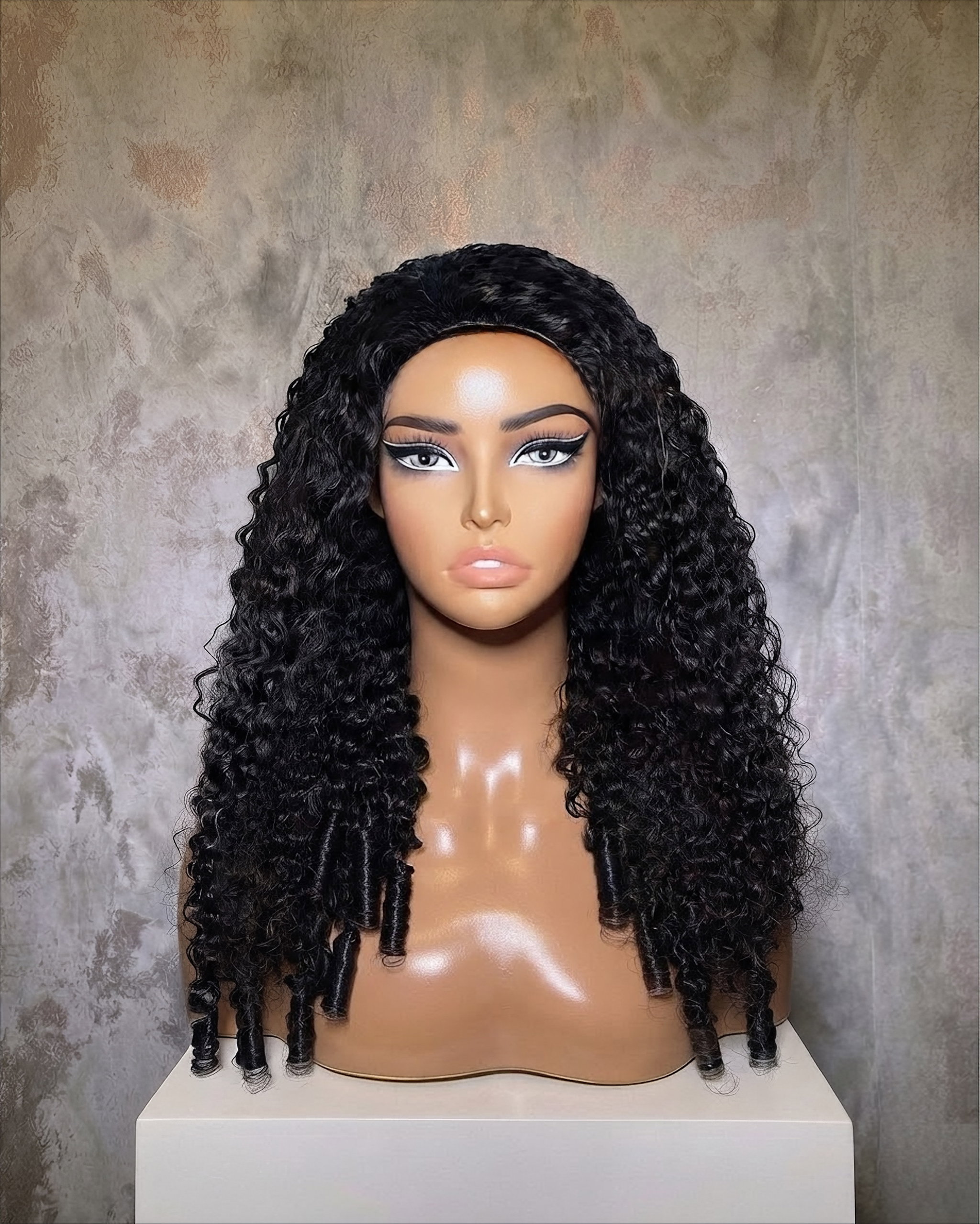 DEMI PERRUQUE BURMESE CURLY (HALF WIG)_2