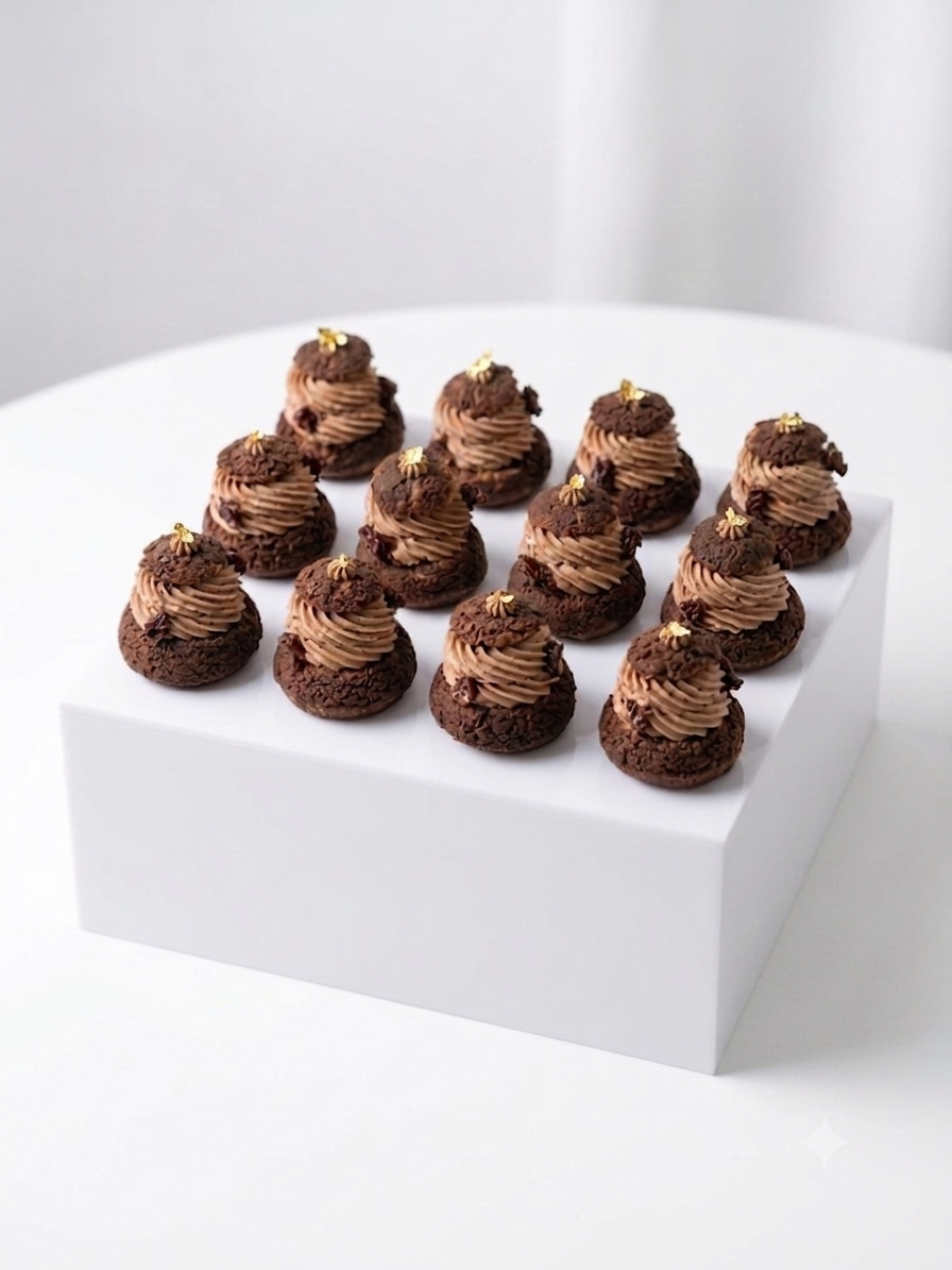 Chocolate Feuilletine Crunch Choux
