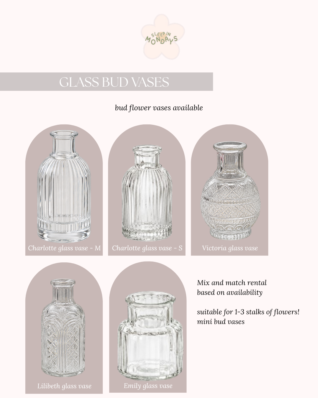 [Rental] Glass bud vases_0