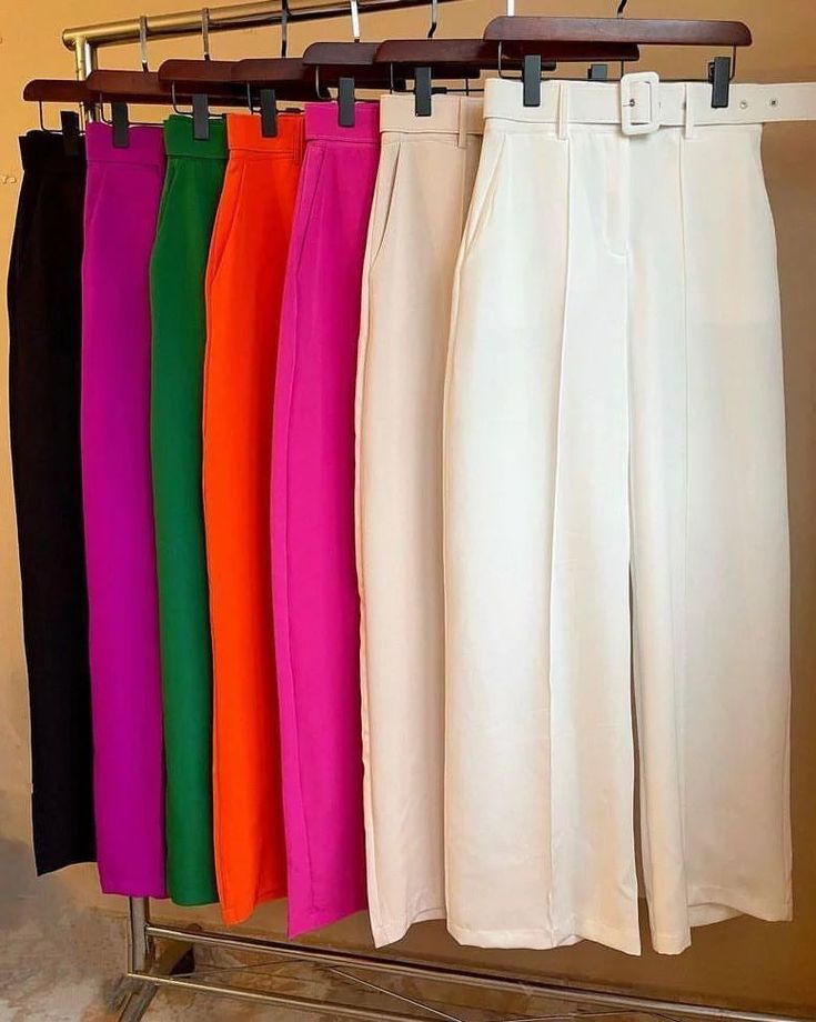 Pantalon tissu femmes friperie_3