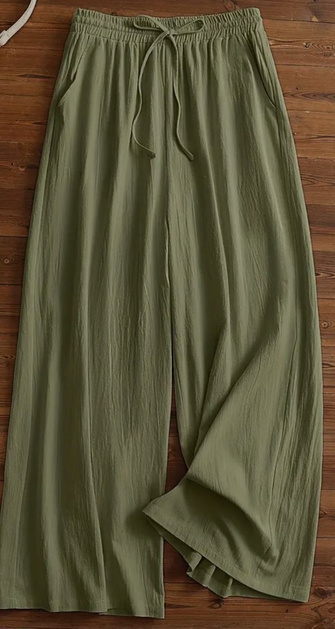 Pantalon tissu femmes friperie_25