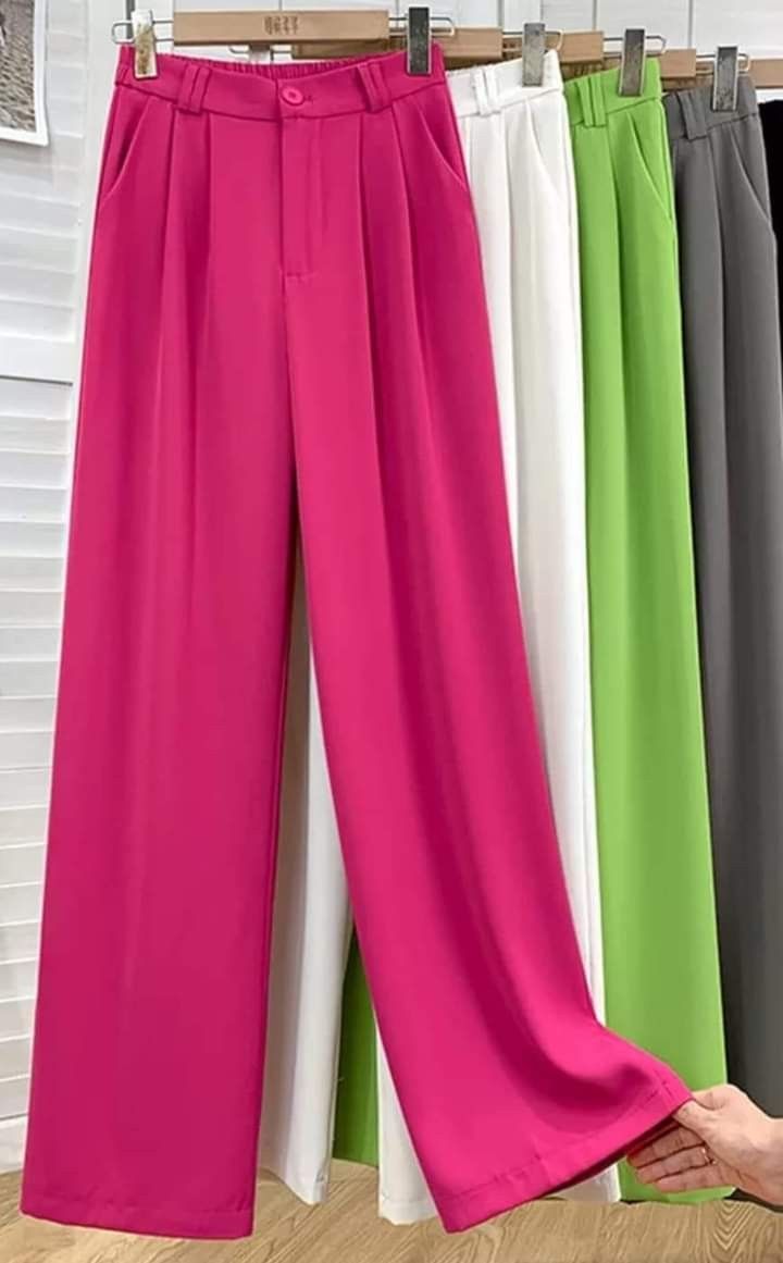 Pantalon tissu femmes friperie_24