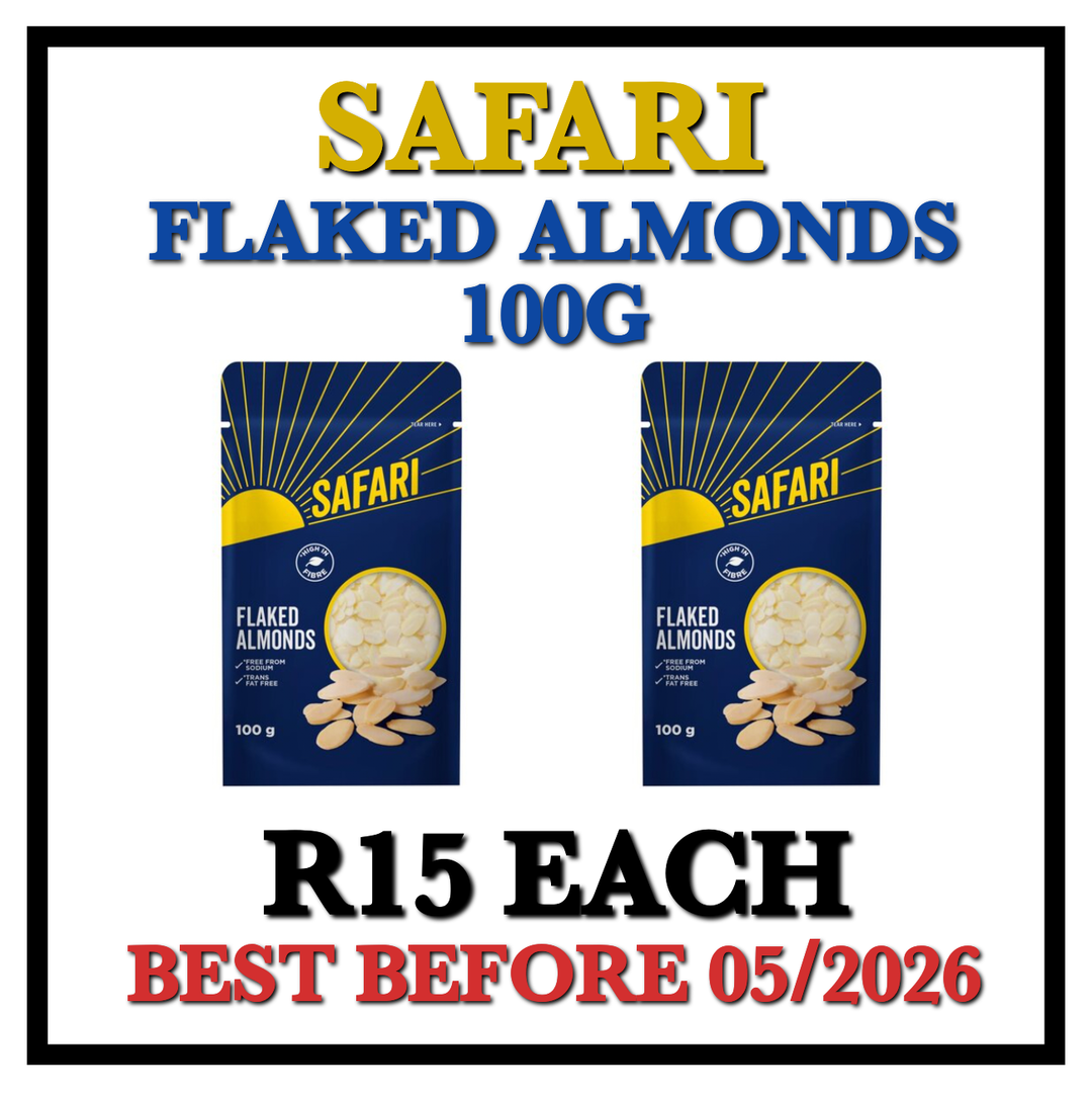 Safari Almond Flakes 100g