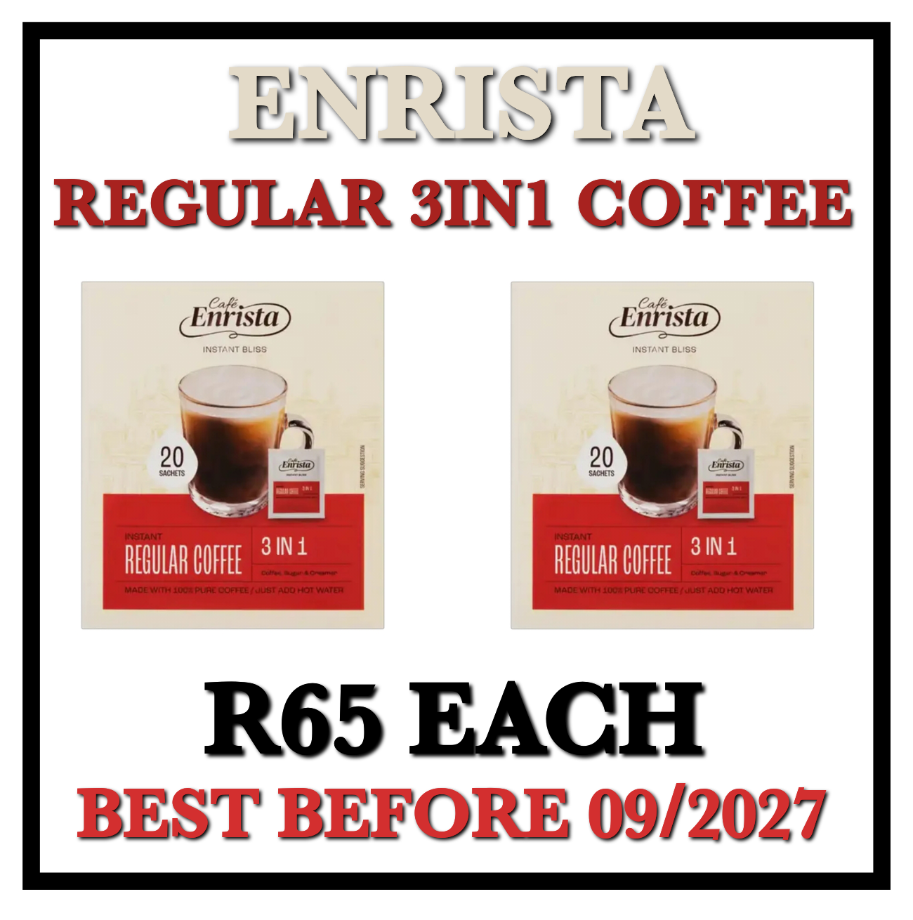 Café Enrista Coffee Sachet 20's_0