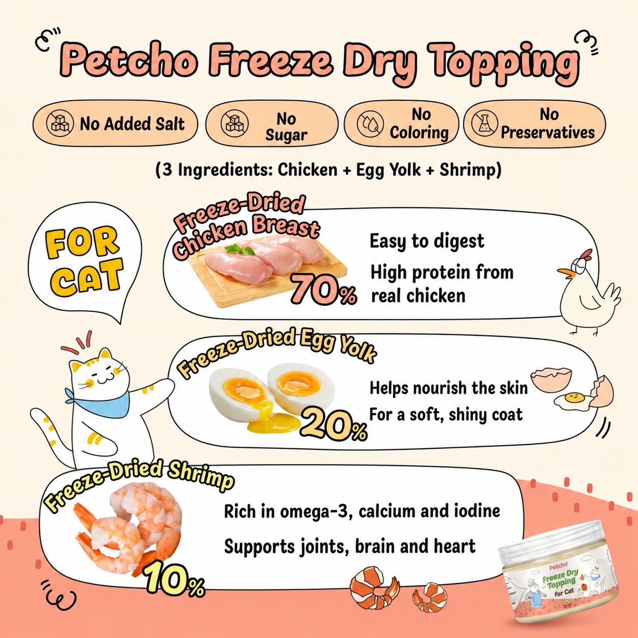 [Pre-order] Cat & Dog Food Topper for Extra Nutrition 50g_3
