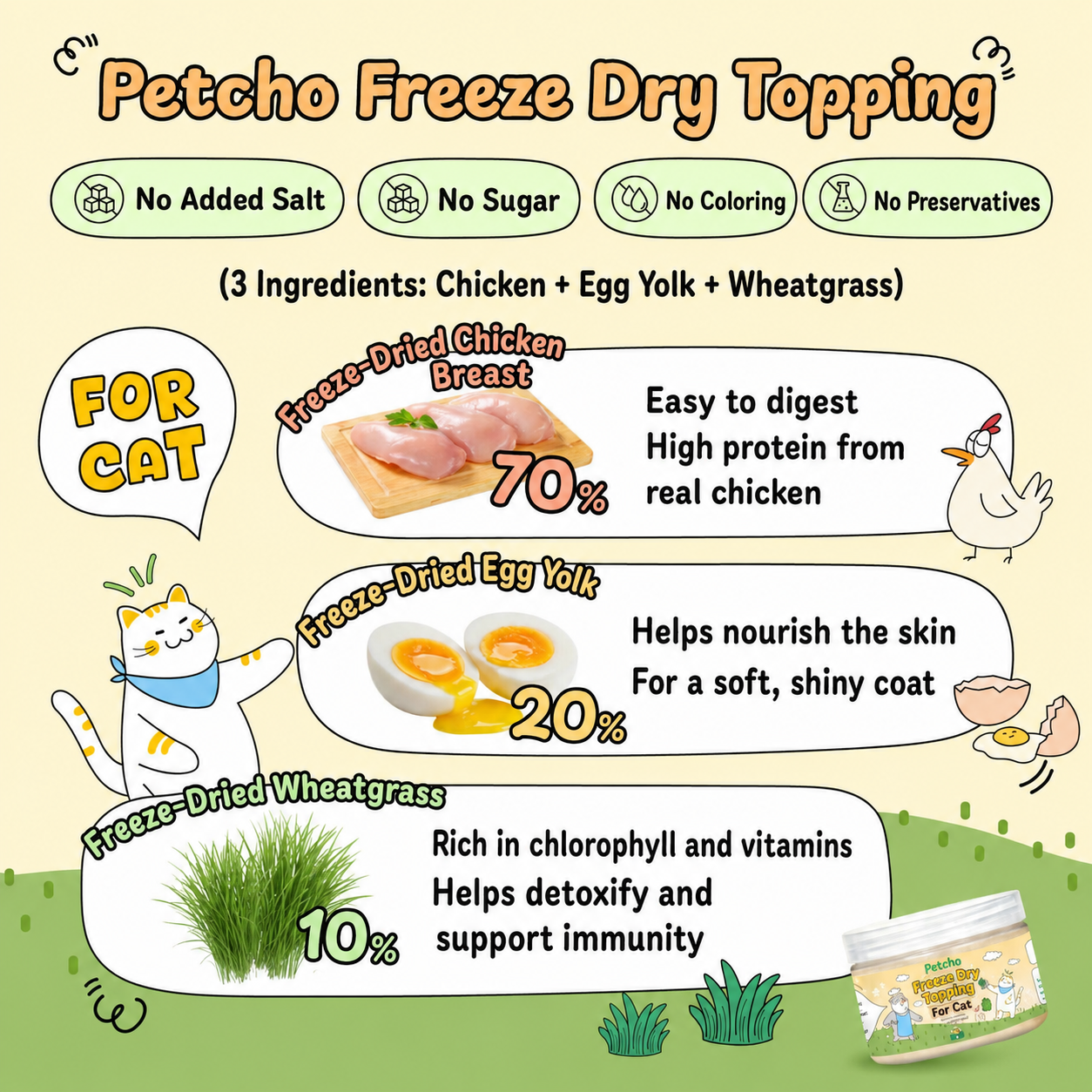 [Pre-order] Cat & Dog Food Topper for Extra Nutrition 50g_4