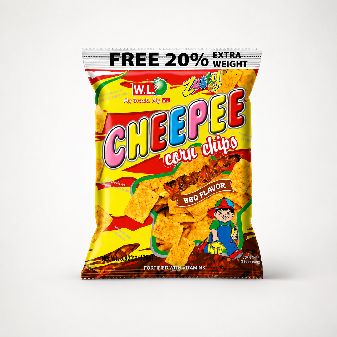 CHEEPEE CORNCHIPS BBQ FLAVOUR 120G