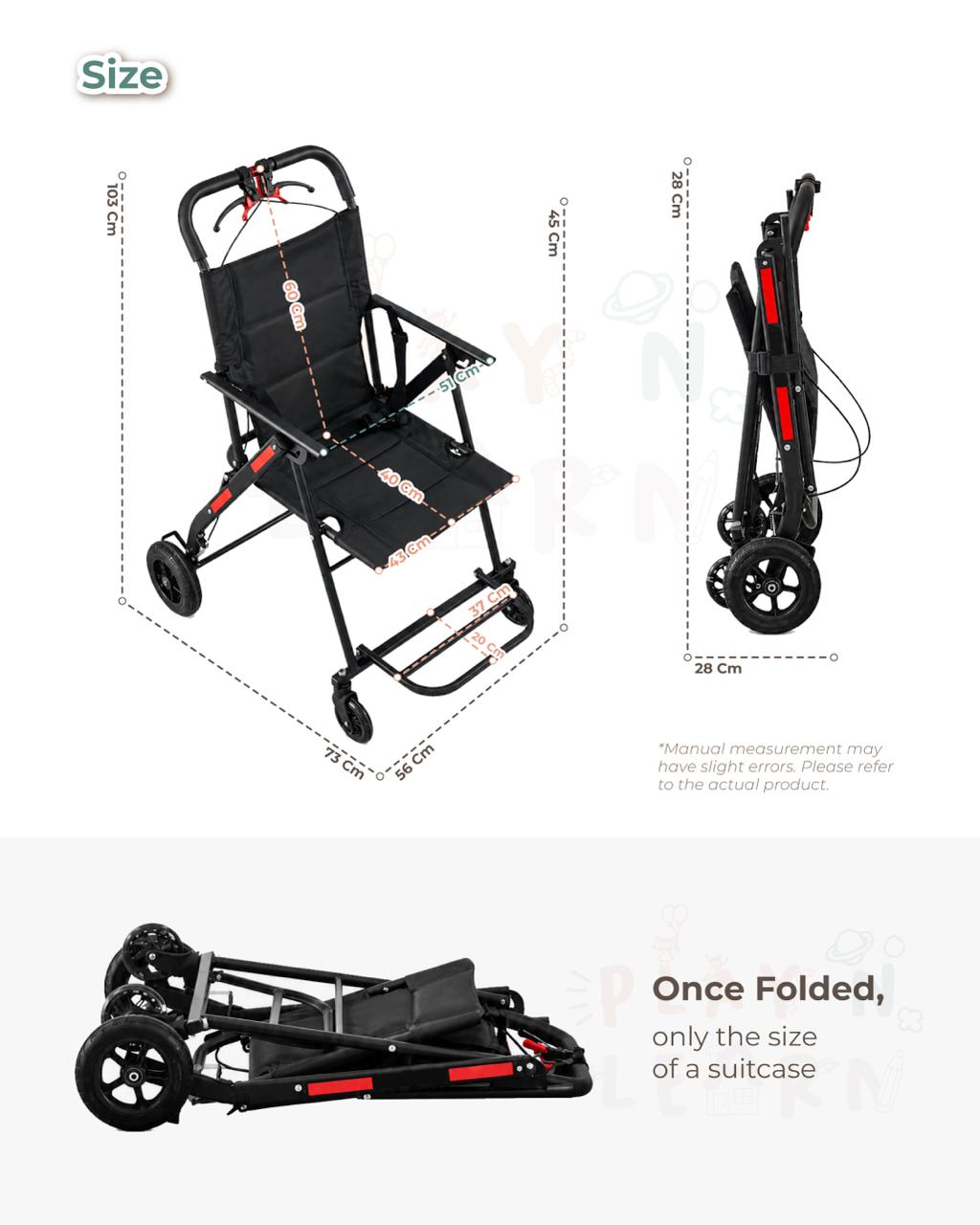 8 INCH WHEELS FOLDING WHEELCHAIR_1