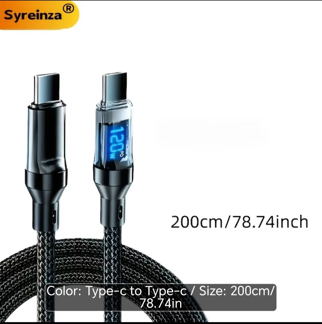 200cm USB cable C TO C