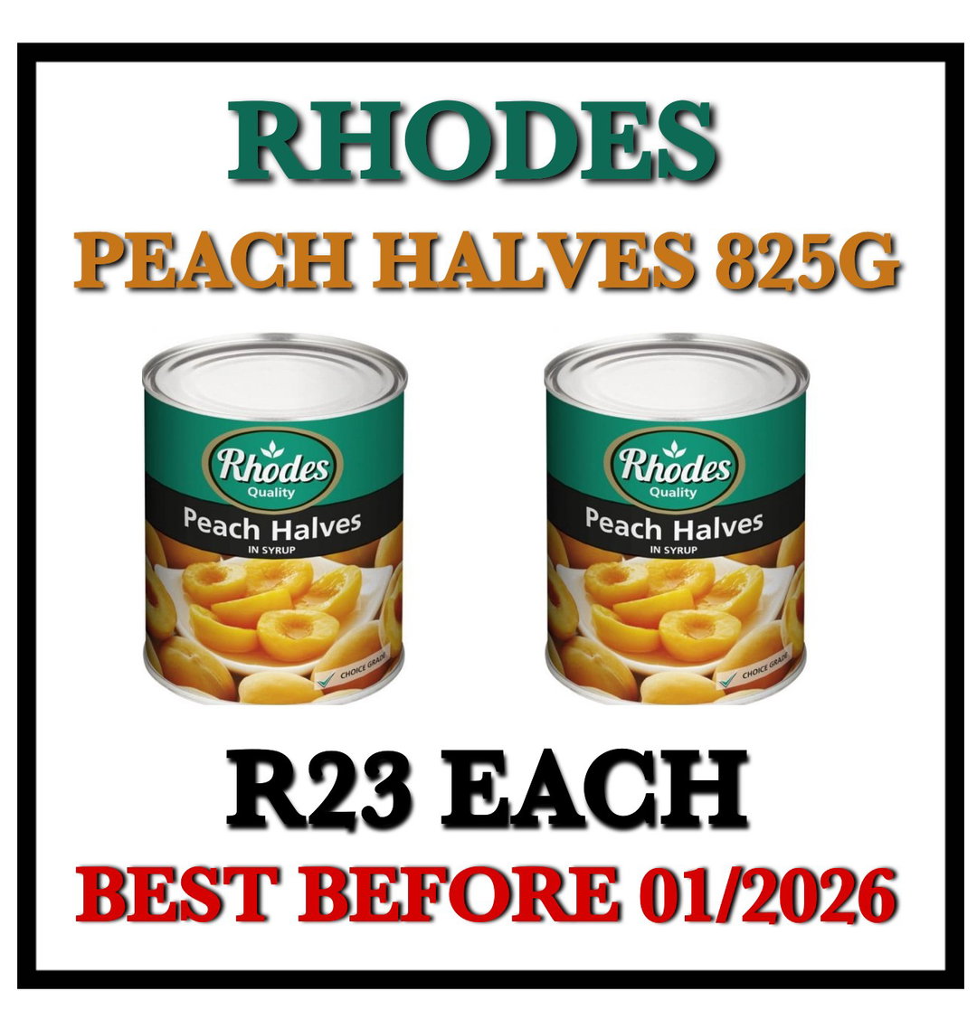 Rhodes Peach Halves 825g