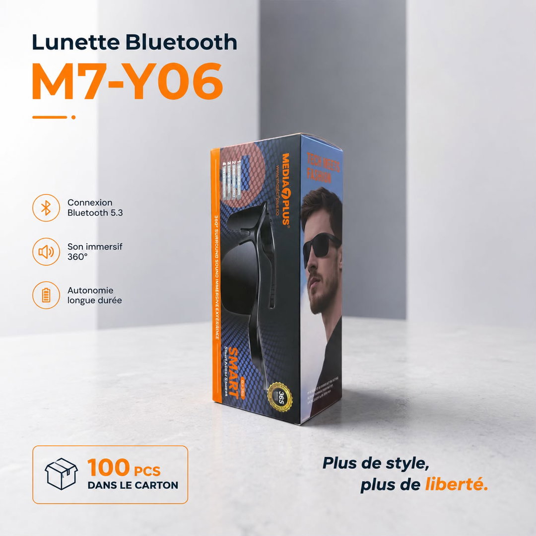 M7-Y06 (lunette ecouteur Bluetooth) 