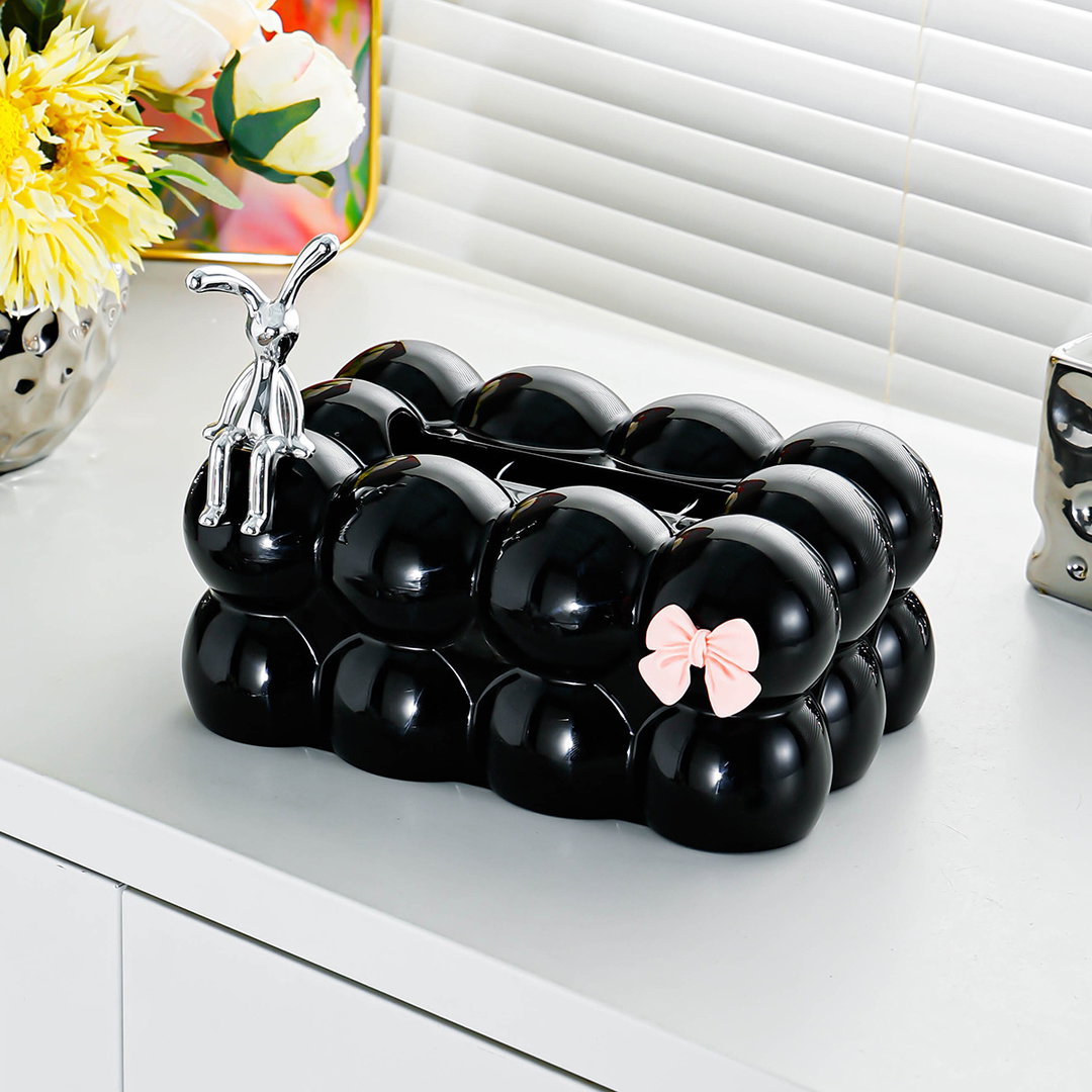 BOITE A MOUCHOIR BULLE NOIR