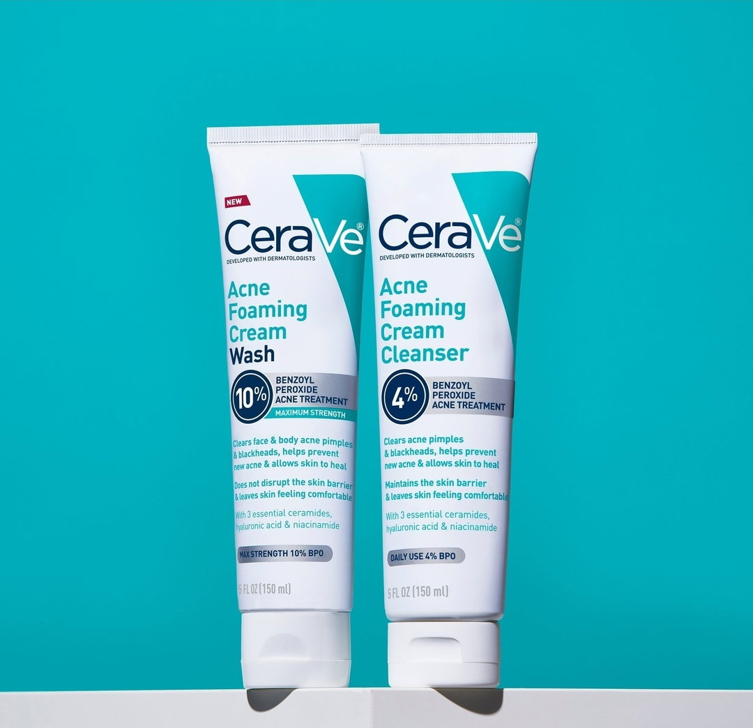 Cerave Acne Foaming Benzoyl Peroxide Cream Cleanser
