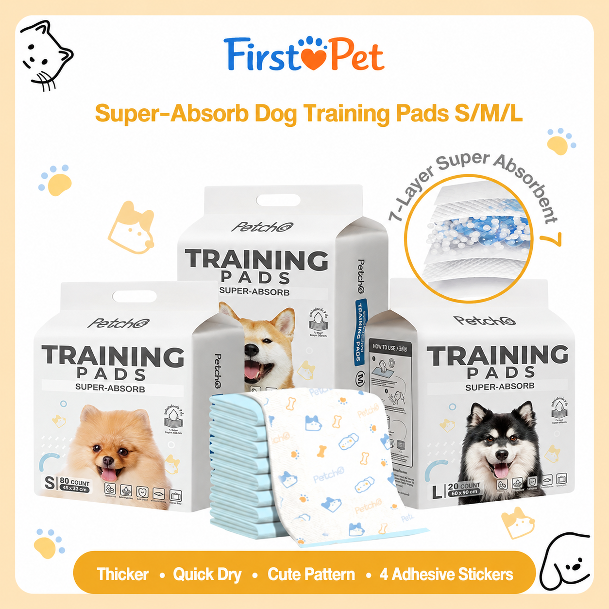 [Pre-order] Super Absorbent Pee Pads_0