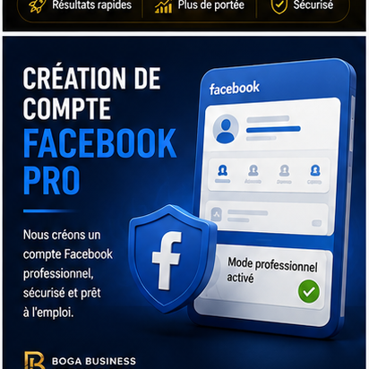 Création de compte Facebook pro