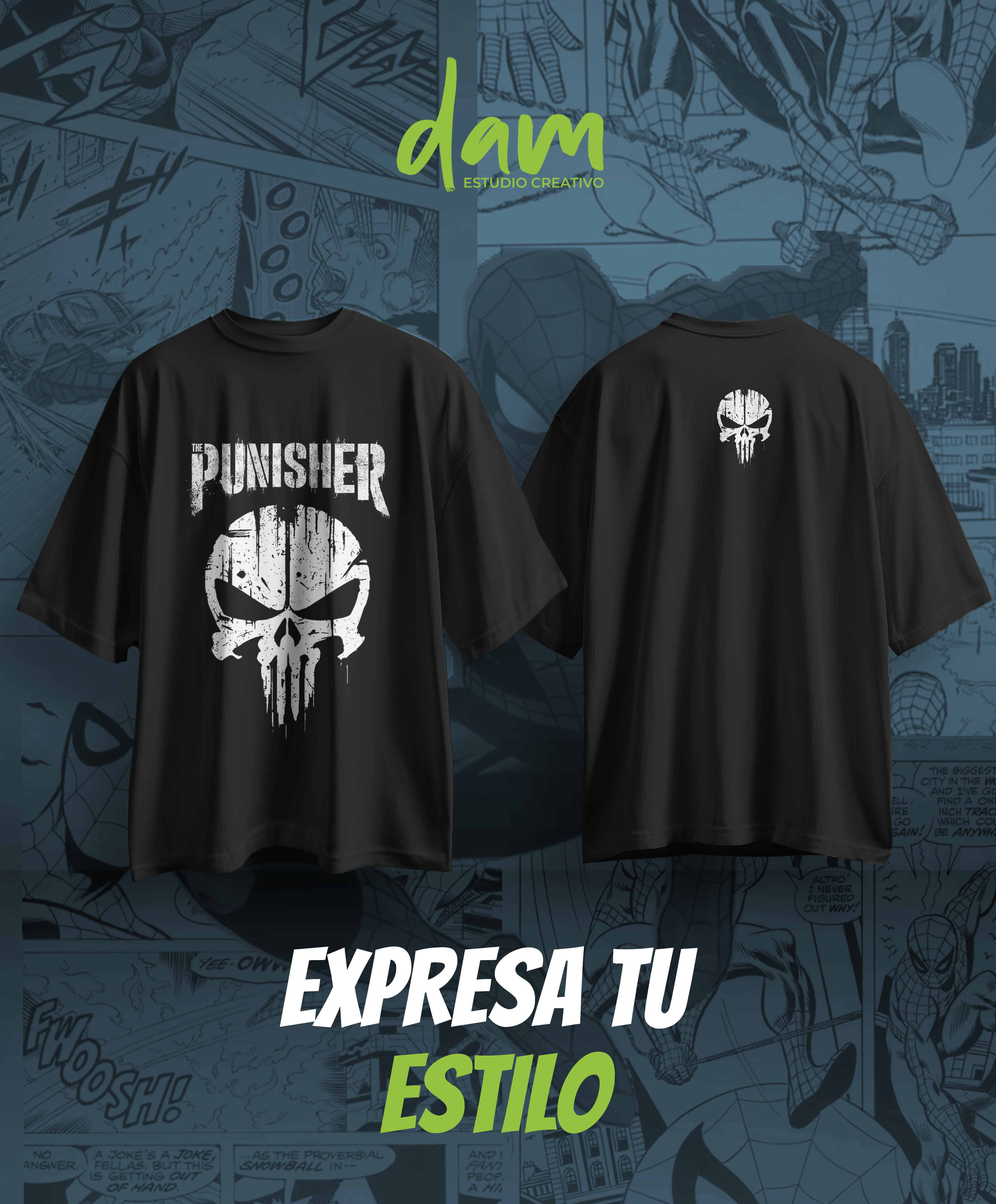Polera Personalizada "PUNISHER"