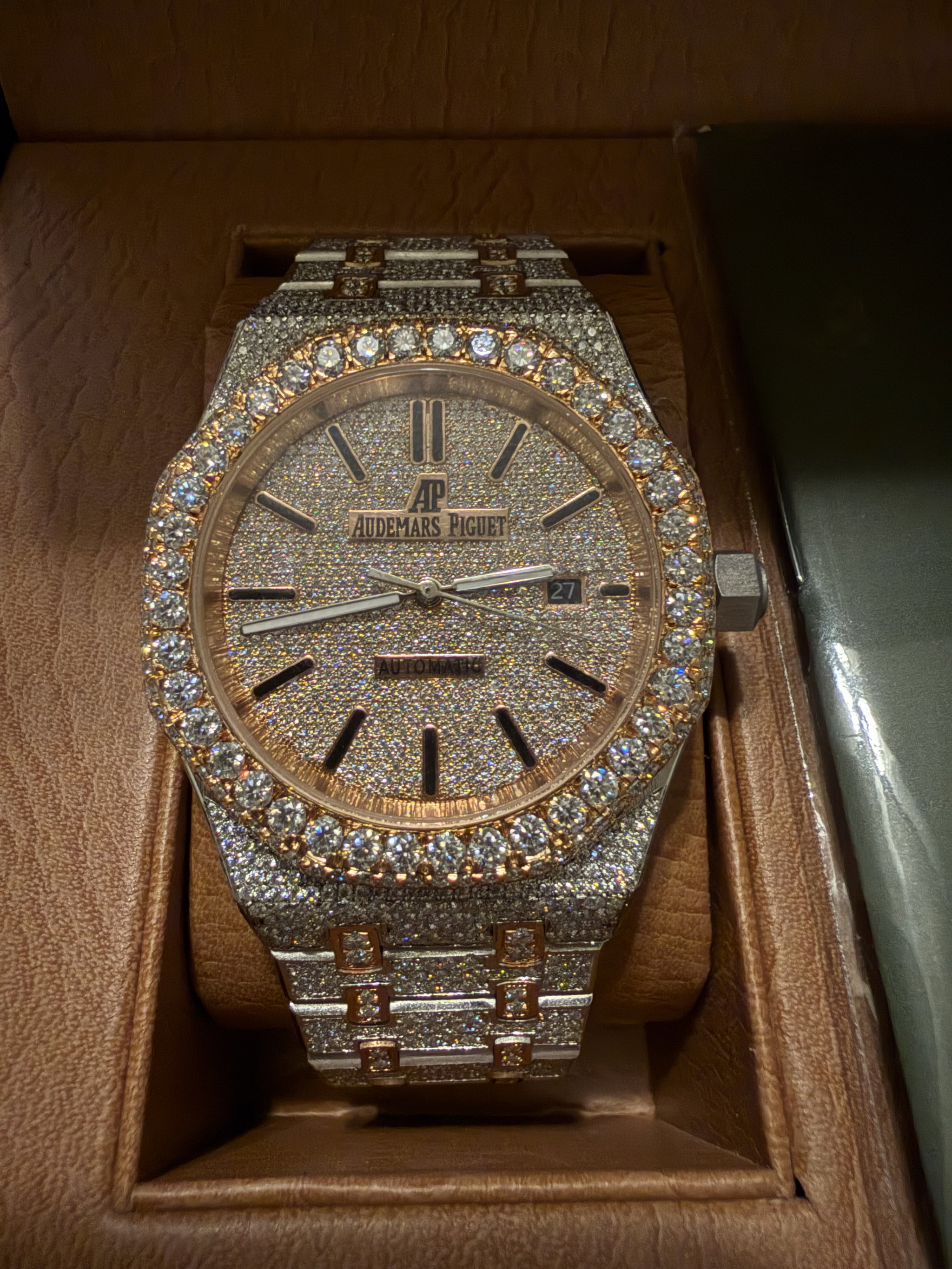 Reloj de Moissanita (Rosado) _3