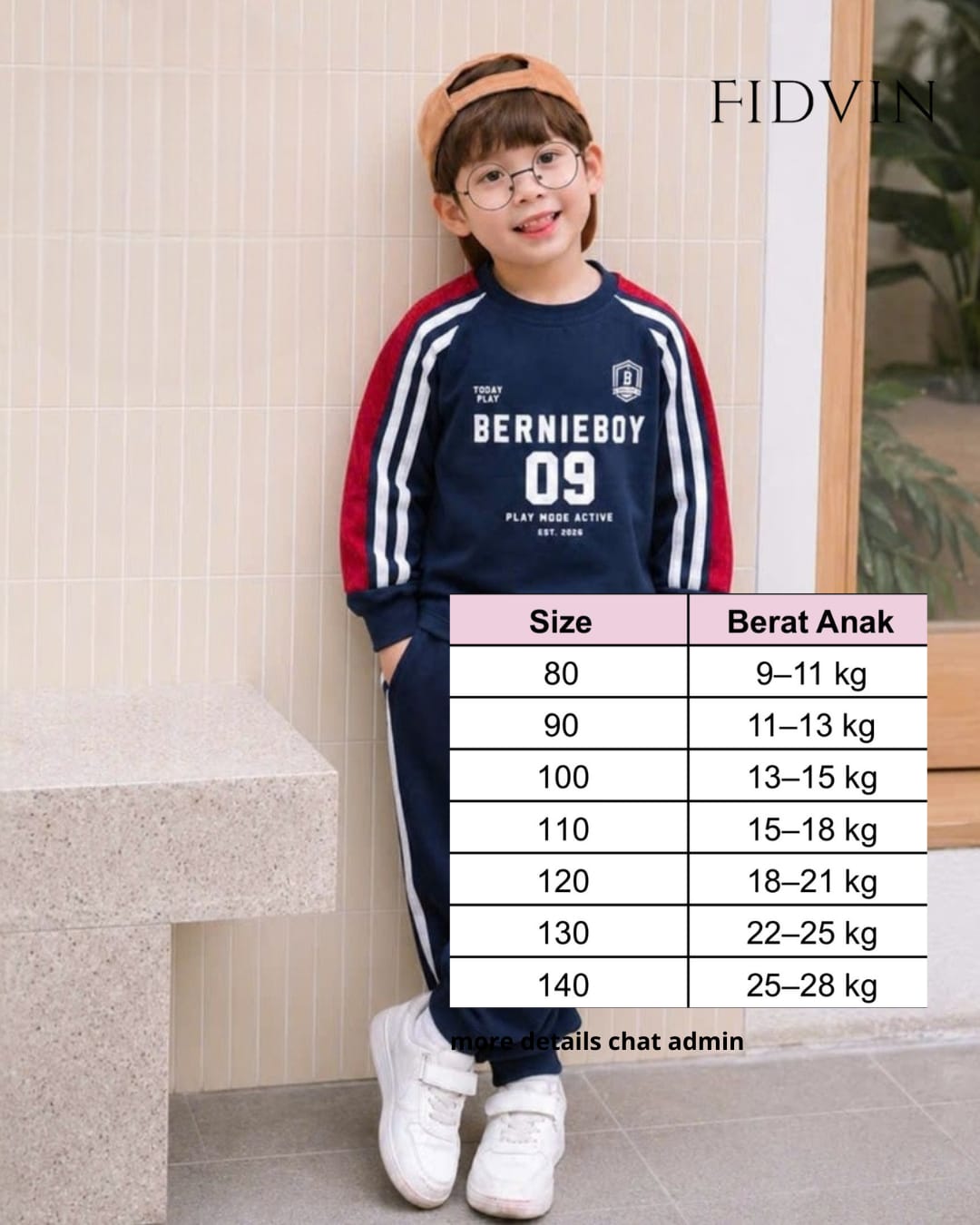 Bernie Boys Long Sleeve Raglan Set — V0426B35_1