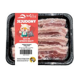 JEJUDONY Jeju Premium Pork Belly Shabu Shabu Frozen 300g 优质济州猪五花火锅肉片