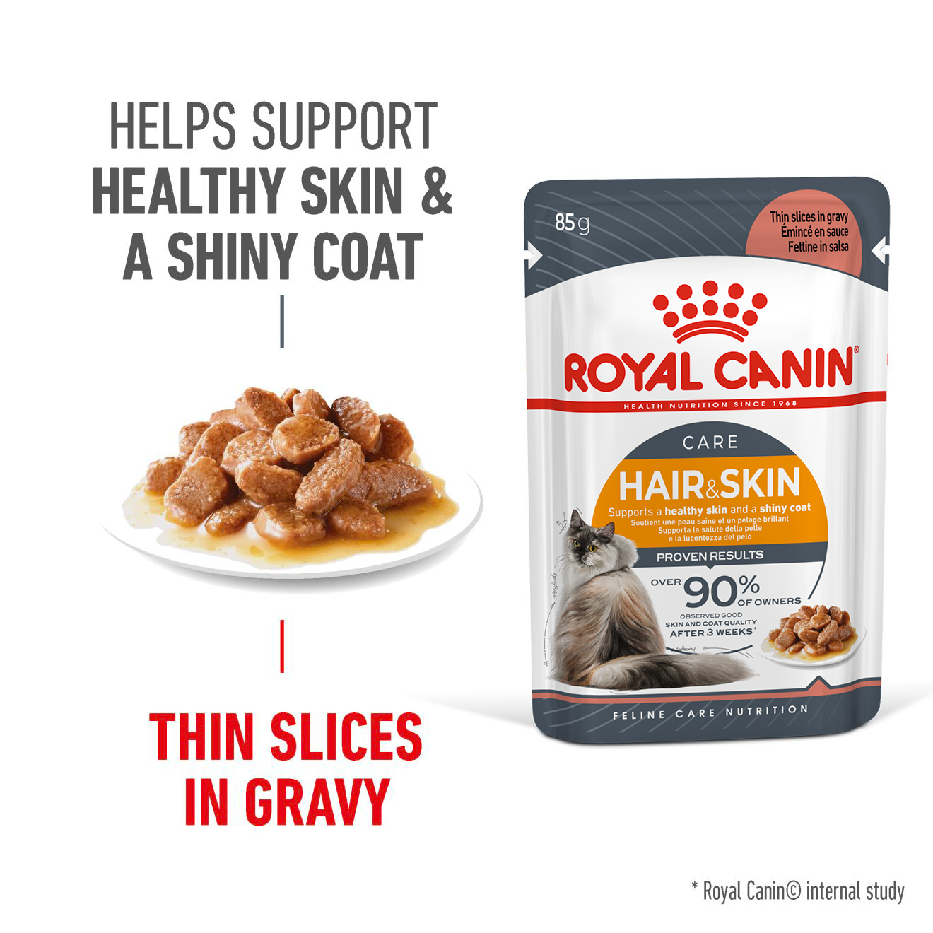 Royal Canin Hair & Skin Pouch (85g)_1
