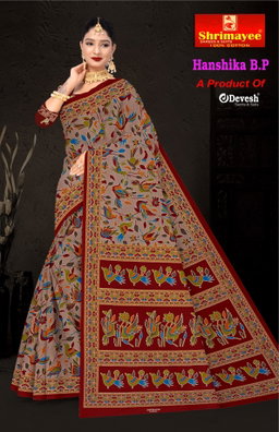 Hanshika with Blouse piece (pack of 8)