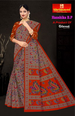 Hanshika with Blouse piece (pack of 8)