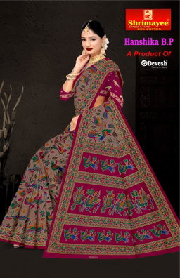 Hanshika with Blouse piece (pack of 8)