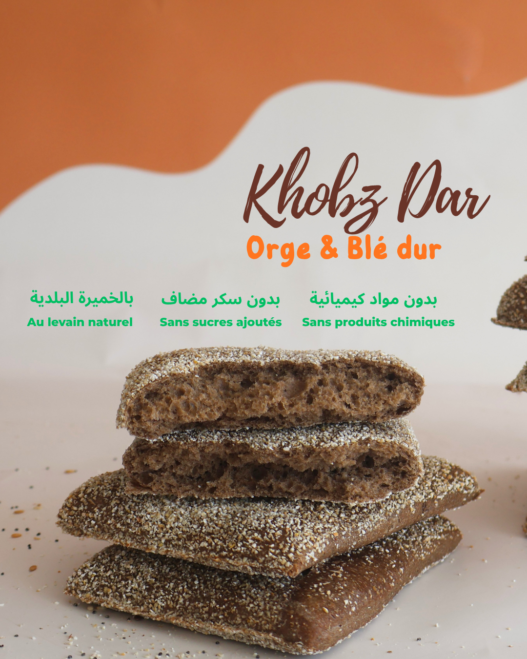 Khobz dar pavé orge blé dur levain 🩵🚀 x8_0
