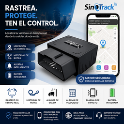 Rastreador GPS Vehicular OBD SinoTrack – Localización en Tiempo Real