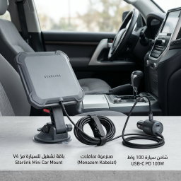 باقة تشغيل Starlink Mini للسيارة V4 بدون إضافة