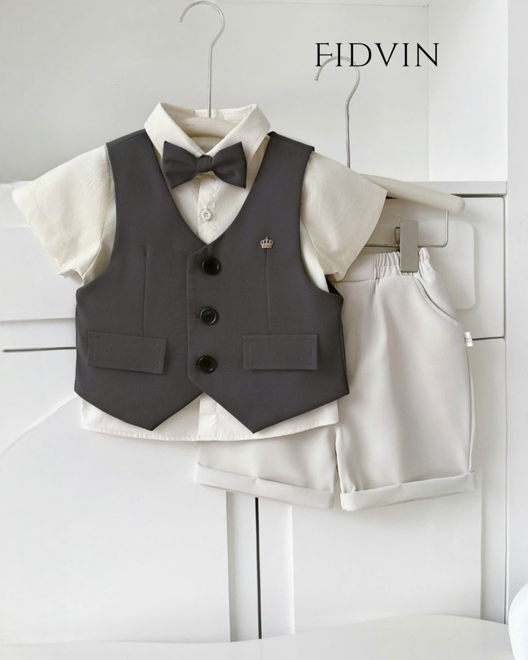 Noble Vest Shirt & Shorts Set — T0426B06_0
