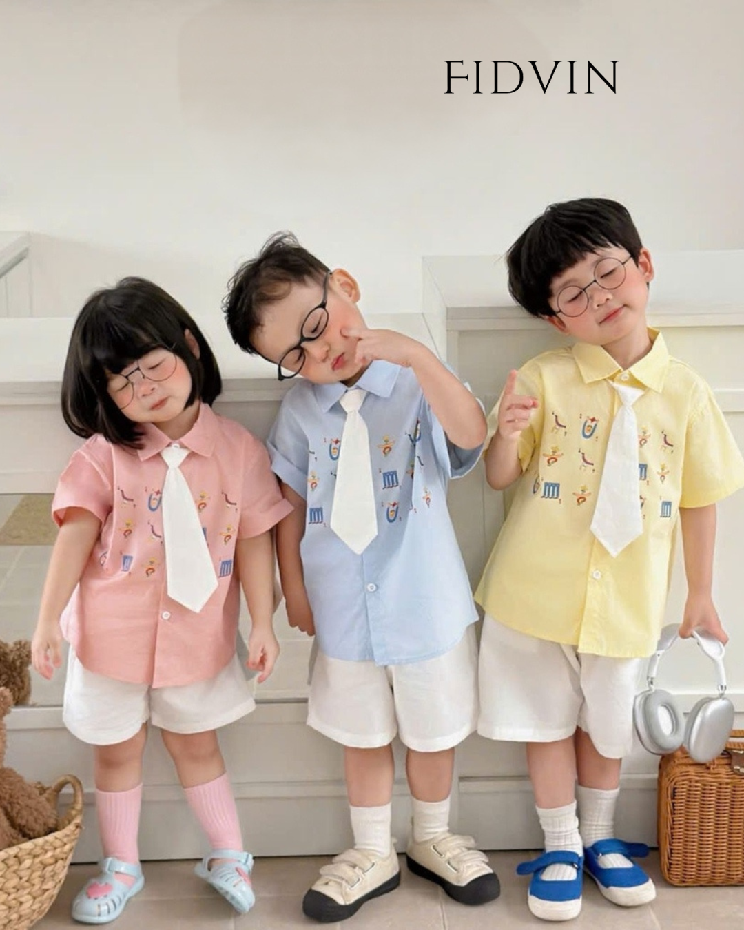 Little Charm 3-Piece Shirt Set — T0326B31