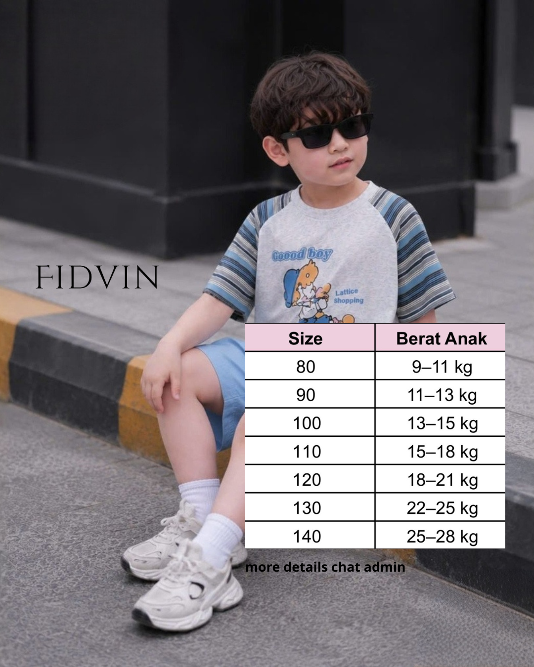 Good Boy Raglan & Khaki Shorts Set — H0226B36_1