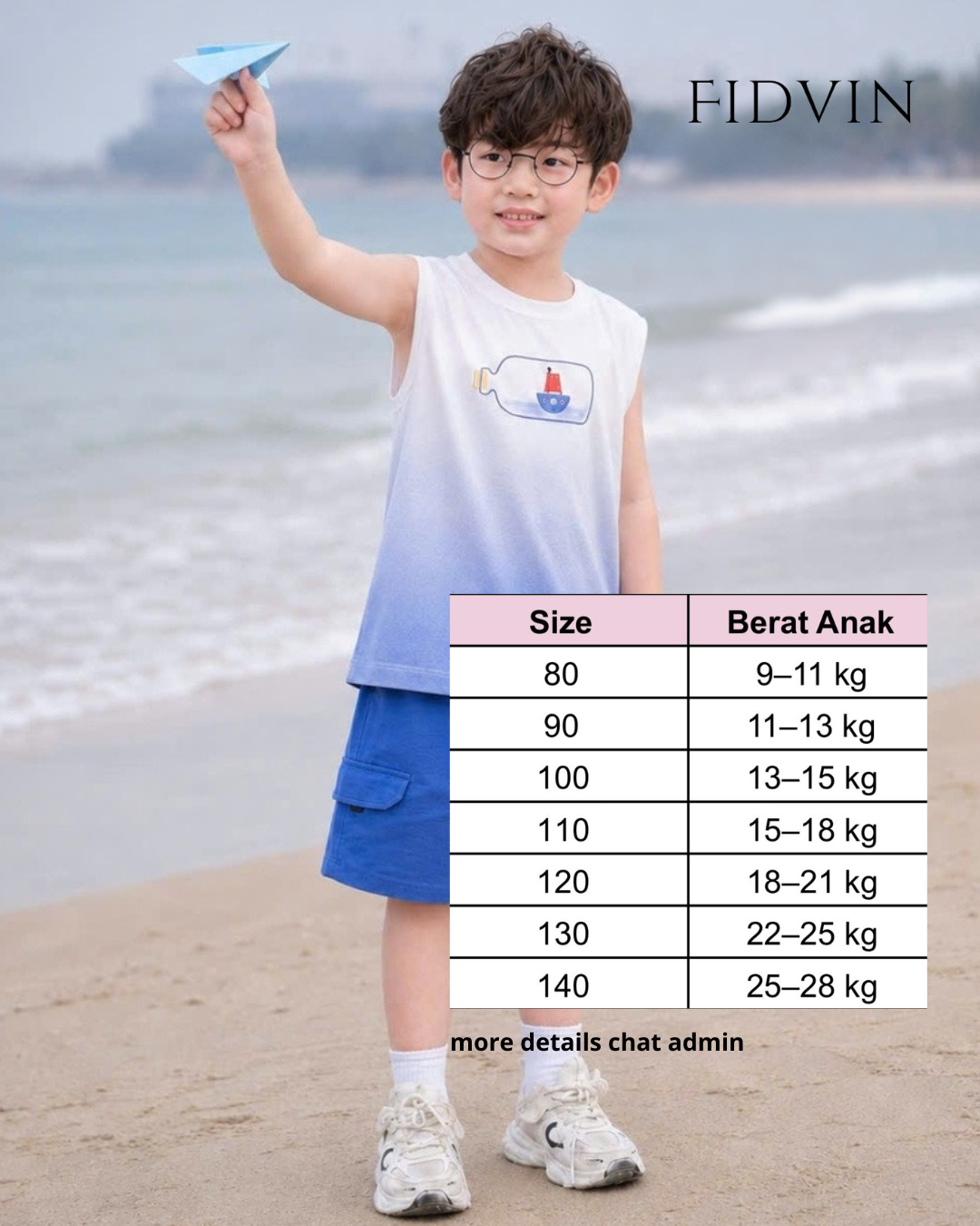 Sailor Tank Top & Shorts Set — H0126B16_1