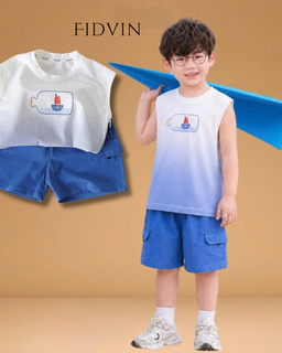 Sailor Tank Top & Shorts Set — H0126B16
