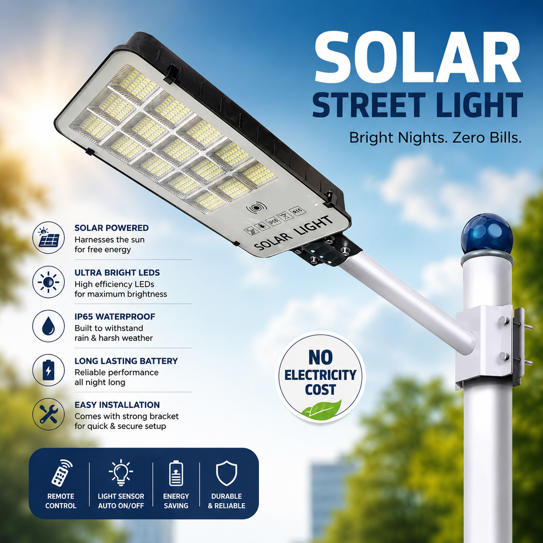 Solar Streetlight 300W (+ Free Bracket)