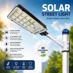 Solar Streetlight 300W (+ Free Bracket)