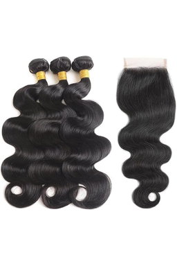 3 bundles tissage bodywave et closure