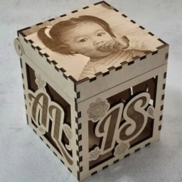 Custom Box with Name Cut-Out