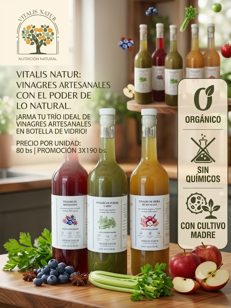 Vinagres en botella de vidrio 750 ml